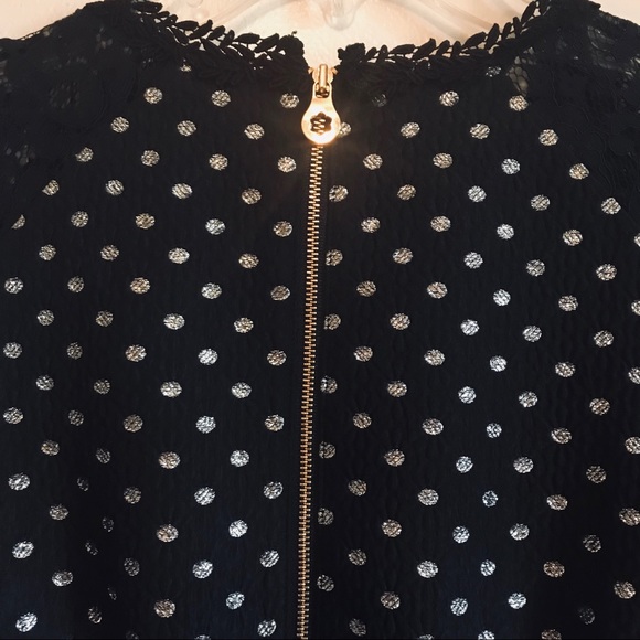 Draper James Net-A-Porter Black Polka Dot Dress - Picture 8 of 10